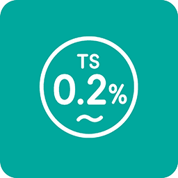 No pre-thickening required (TS 0.2%〜)
