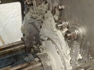 Dewatering Sludge with an Inorganic Content of Over 90% into Dewatered Cake with a Moisture Content of 57%!