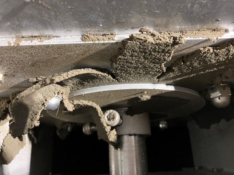 脱水ケーキの様子