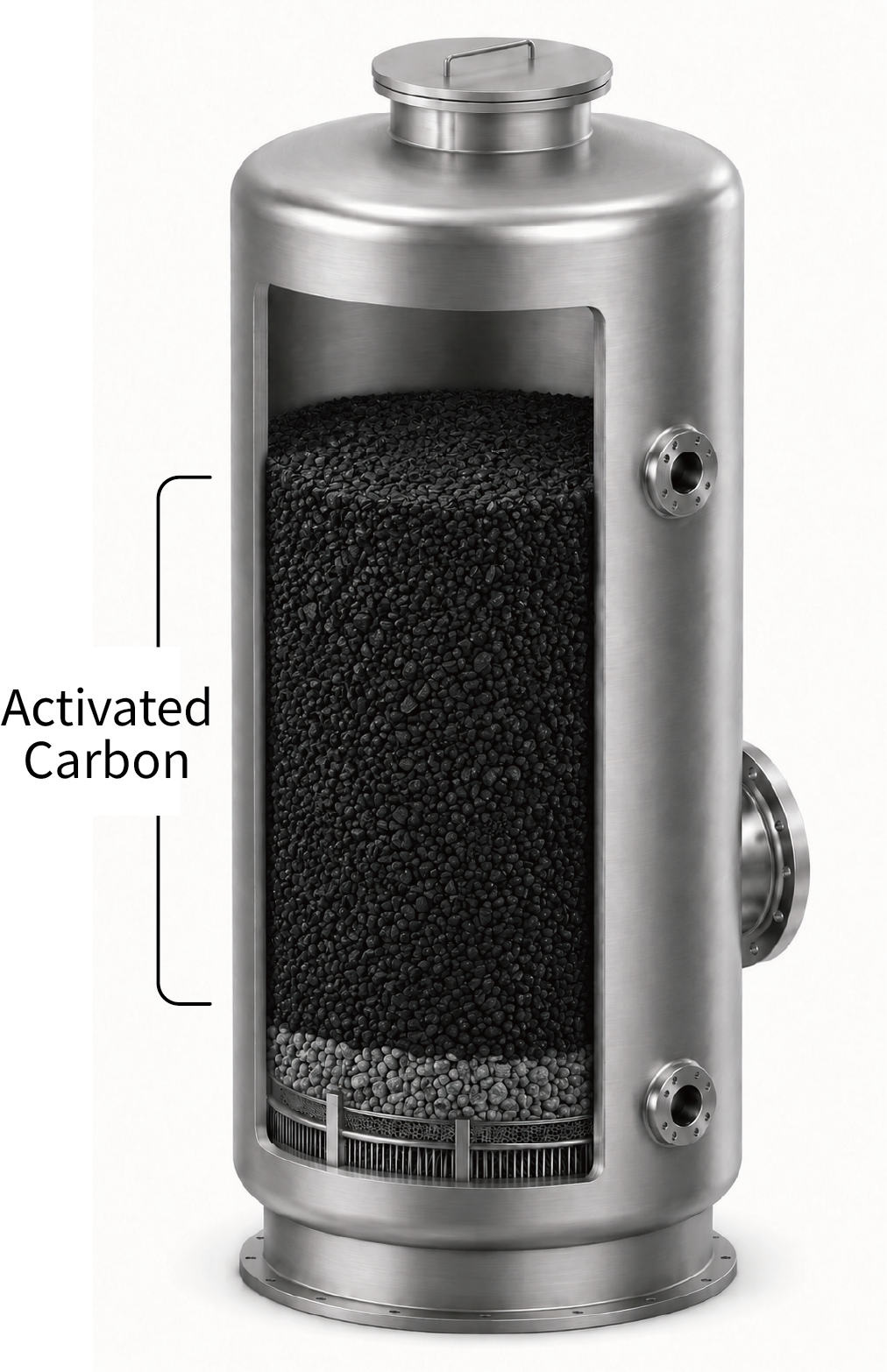 Activated Carbon Filter for Color Removal and Dechlorination